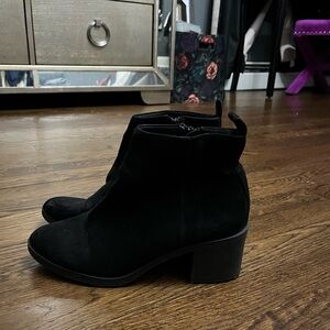 Black ankle booties size 8